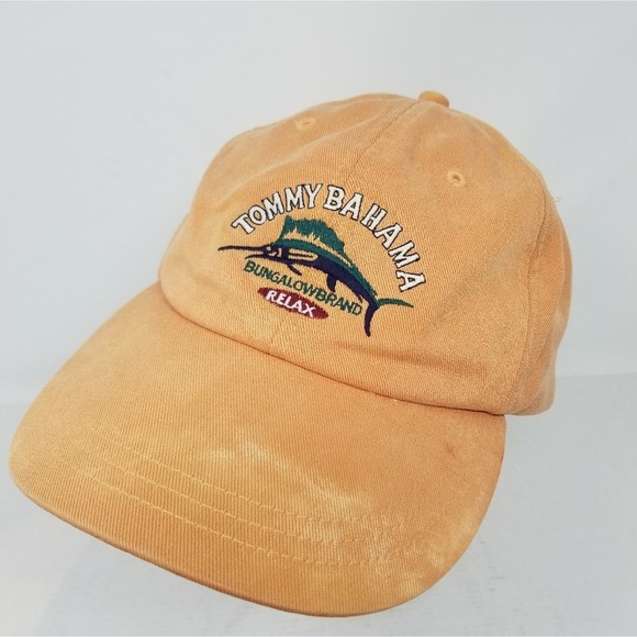 Vintage 90's Tommy Bahama Ball Cap Cotton Adjustable Guys Girls Men's - Picture 2 of 10